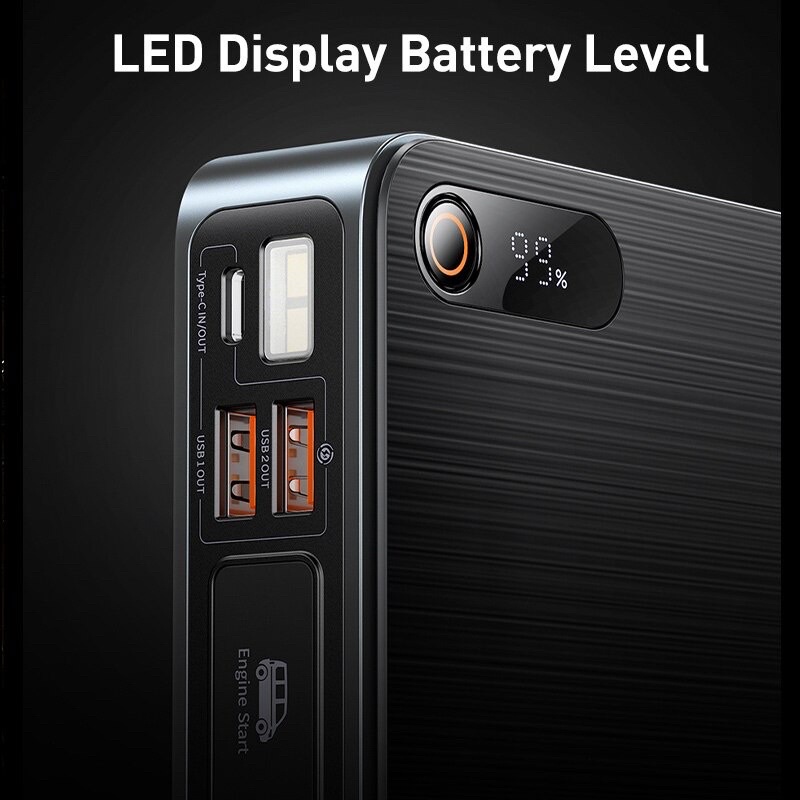 Bộ Kích Nguồn Baseus 1600A Super Energy Pro Black+ Car Jump Starter 16000MAh