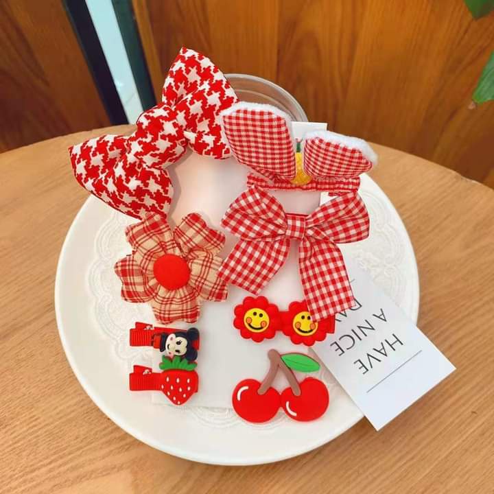 MVP2882 Set 8 kẹp tóc siêu xinh cho bé gái