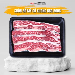 Sườn Bò Mỹ Có Xương BBQ Meat World 500g - Short Rib Bone In U.S Beef 8mm