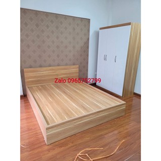 Combo giường tủ gỗ công nghiệp giá rẻ