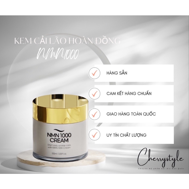 KEM NMN 1000 NẮP VÀNG 100ML