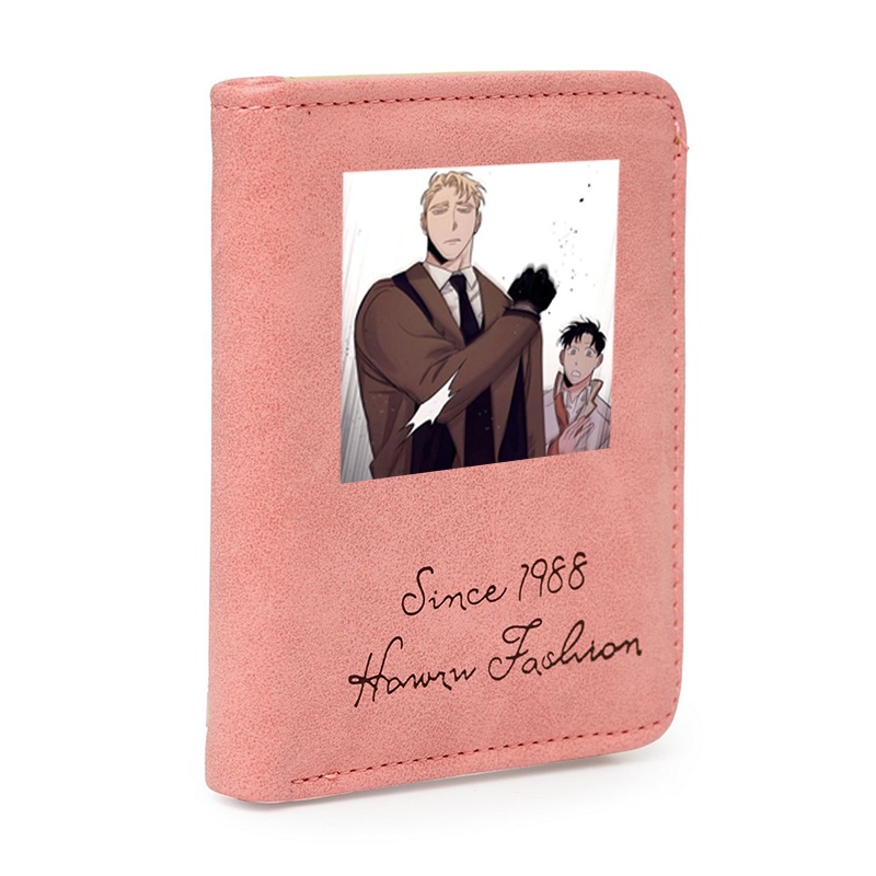 Ví da cầm tay nam nữ in hình ROSES AND CHAMPAGNE Hoa Hồng và Rượu Vang manhwa BL xinh xắn tiện lợi anime chibi