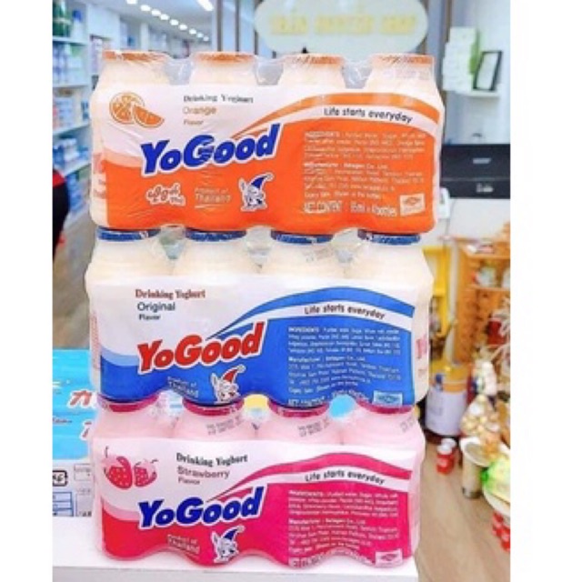 Sữa Chua Yogood Thái Vị Trái Cây Khối Lượng 340 Ml Hỗ Trợ Tăng Cường Sức Khỏe Đường Ruột