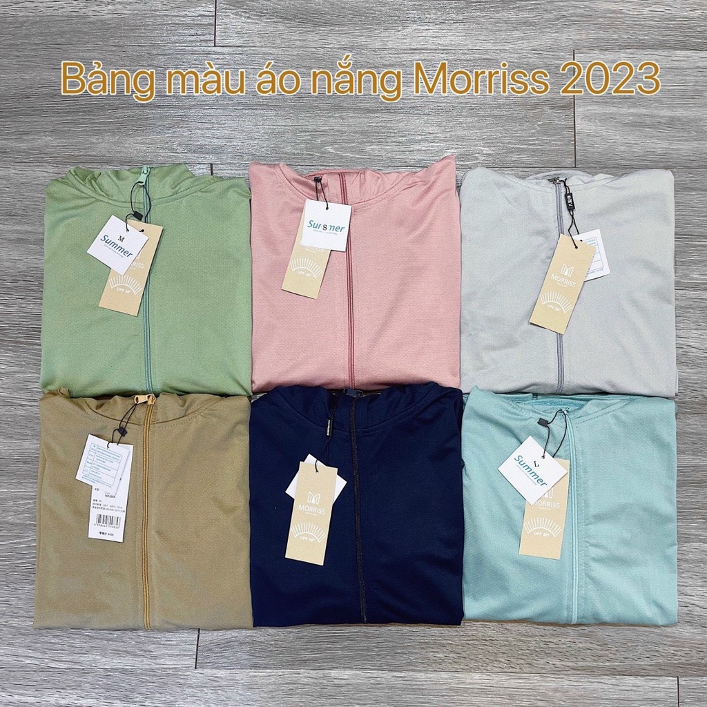 Áo chống nắng nữ Moriss bản 2023  kèm mũ lưỡi trai tháo rời gồm 6 màu đủ size 40-60kg | BigBuy360 - bigbuy360.vn