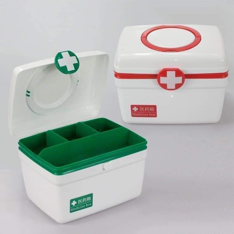 Hộp Đựng Thuốc Y Tế. Hộp Thuốc Gia Đình. Chất Liệu Nhựa Dẻo PP Nguyên Sinh