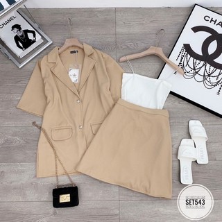 [ CHUBBY BIGSIZE ] SET VEST 3 MÓN BIGSIZE