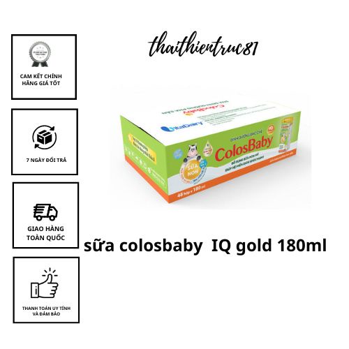 Sữa  Pha sẵn colosbaby  IQ gold 110ml -180ml 1 thùng 48 hộp