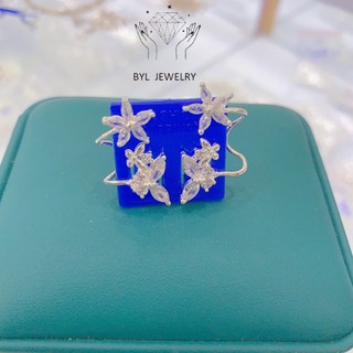 FREE SHIP Bông Tai Kẹp Hình Bướm Bạc Ta Sáng Đẹp - BYL JEWELRY