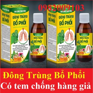 Siro đông trùng bổ phổi, siro bổ phổi thảo mộc cắt ho nhanh