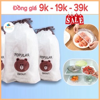 Combo Túi 100c Màng bọc thực phẩm co giãn tái sử dụng nhiều lần - Kmart