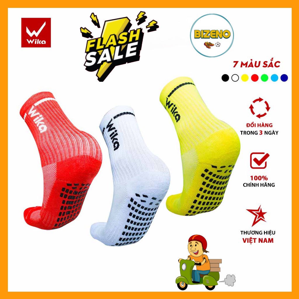 Tất Đá Bóng, Vớ Đá Banh Wika Chống Trơn Trượt Trong Bóng Đá - Tất Wika Chính Hãng {Free Ship}