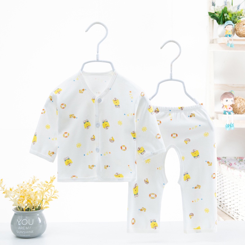 0-3 tháng mũ miễn phí  Bộ đồ sơ sinh  Bộ đồ sơ sinh và quần hai mảnh 100% cotton mềm mại và thoải mái