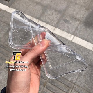 Ốp lưng dẻo trong suốt chống sốc iPhone 14 Pro Max có ngăn cài thẻ