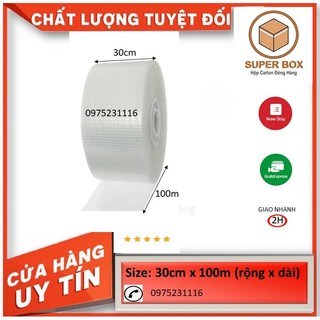 Xốp chống sốc, Xốp khí, Xốp nổ bọc gói hàng Cuộn ( 30cm x 100m )