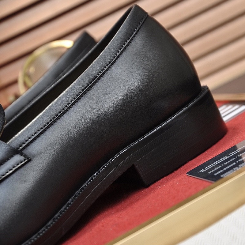 Giày Loafer Paris H.e.r.m.e.s nam cao cấp, giày lười nam công sở đen da bò H.M 001 – STORE III