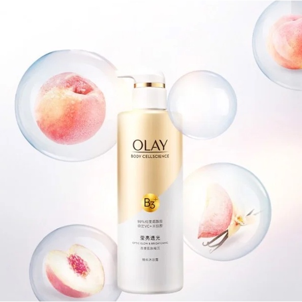 Sữa Tắm OLAY B3+ Siêu Dưỡng Trắng Da, Cấp Ẩm Và Đàn Hồi Cho Da - Chai 500ml