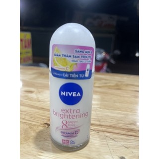 Lăn khử mùi Nivea extra whitening mờ vết thâm 50ml