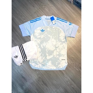 Bộ quần áo bóng đá 🔥 Bộ Ba Lá ADIDAS phối màu - Cam kết Y Hình - Hàng xịn, Set thể thao đẹp năm 2023