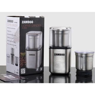 Máy xay cà phê zamboo zb-200grc - hàng chính hãng