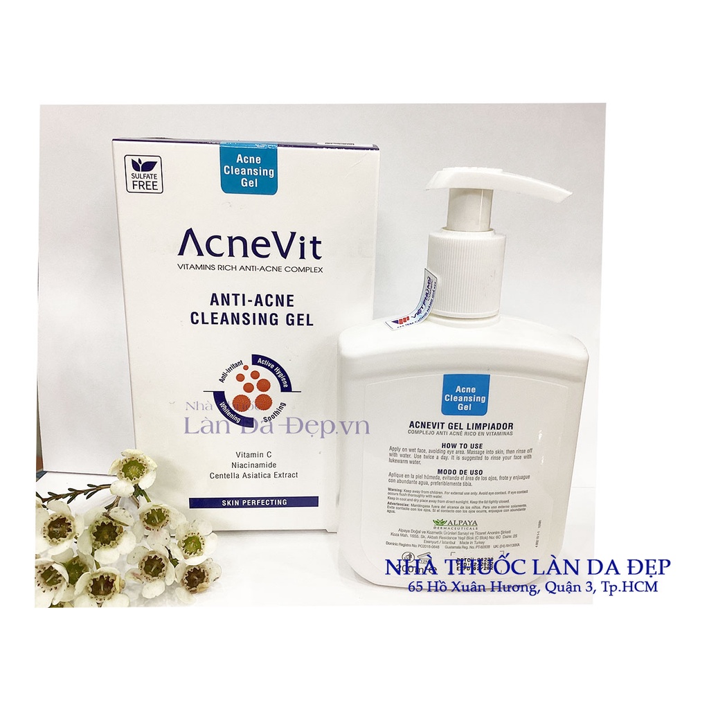 Sữa rửa mặt cho da mụn ACNEVIT Anti-Acne Cleansing Gel