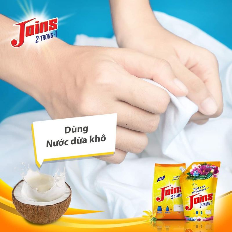 Bột giặt Joins 2,7Kg giặt & xã 2 trong 1 Hương Thơm Dịu Nhẹ (DATE MỚI)