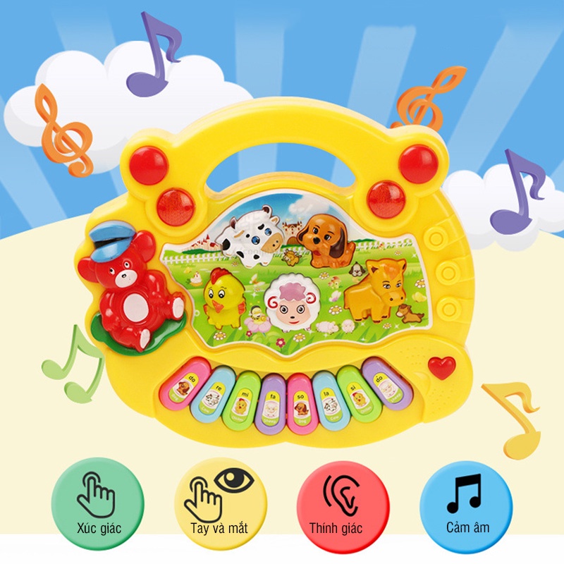 Đồ chơi trẻ em đàn Piano nông trại vui vẻ
