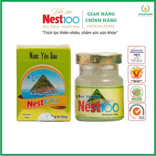 [Hộp 1 lọ 70ml] Yến Sào Nest100 Đường Ăn Kiêng - Tổ yến chưng sẵn bồi bổ sức khỏe, dùng cho người giảm cân, ăn kiêng