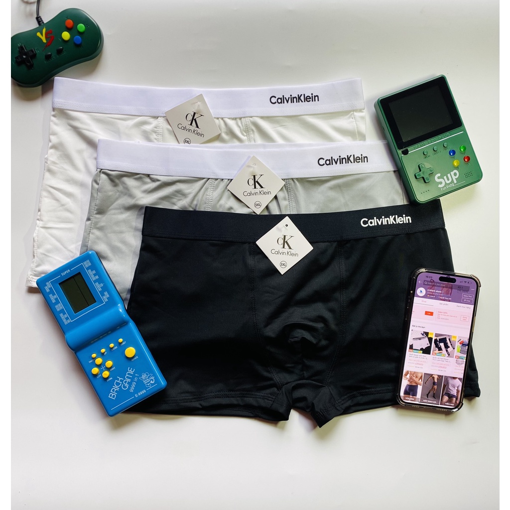 Quần Chip Nam Boxer Thun Lạnh Combo 4 Cái, Quần Xì Nam Đùi Thun Lạnh Cao Cấp Co Giãn 4 Chiều Cực Thoáng Khí Kháng Khuẩn