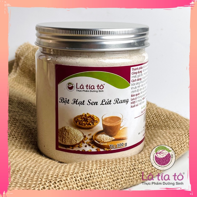 BỘT HẠT SEN LỨT RANG 300GR - LÁ TÍA TÔ