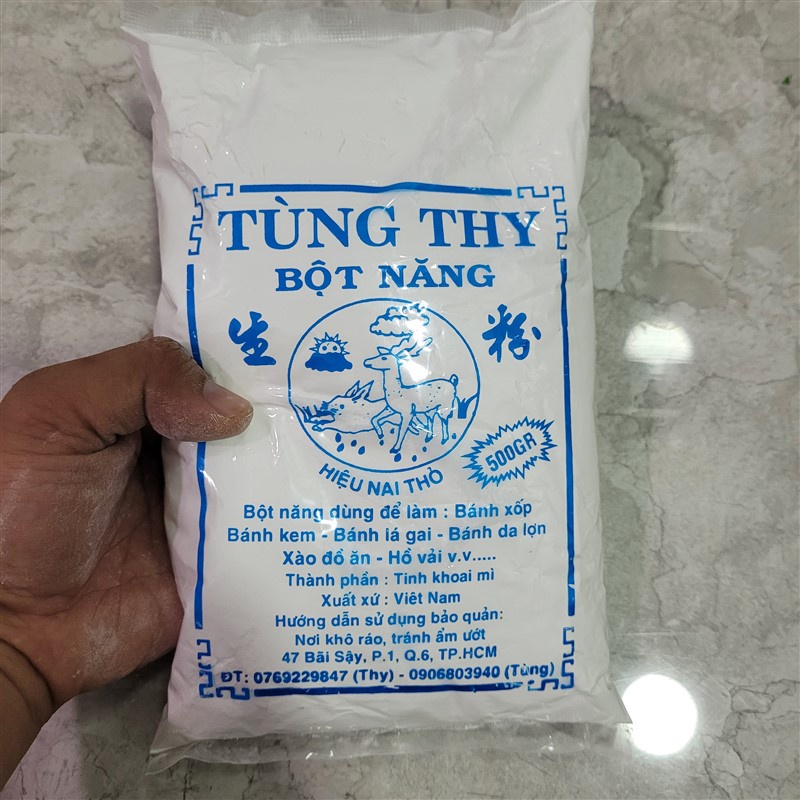 Túi 500gr bột năng xay mịn loại ngon