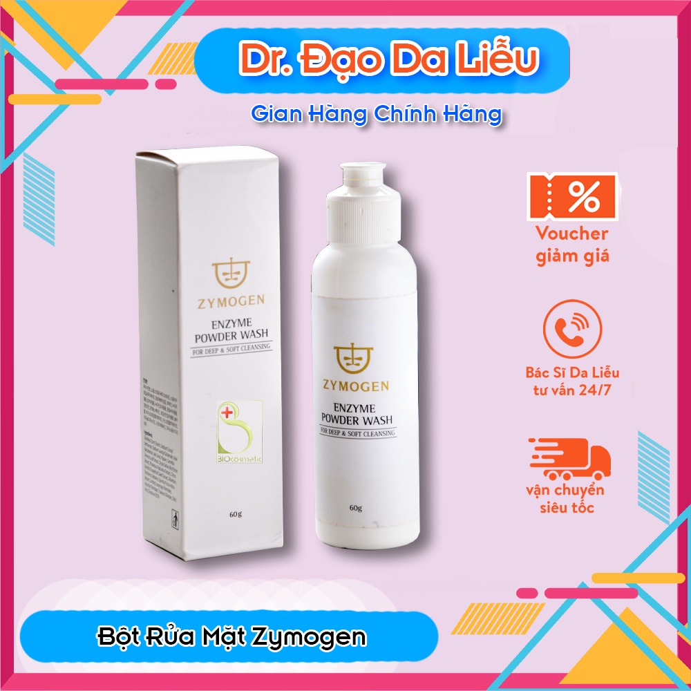 BỘT RỬA MẶT ZYMOGEN chứa Enzyme đu đủ loại bỏ tế bào chết sạch bã nhờn Zymogen Enzyme Powder Wash - DR.ĐẠO DA LIỄU