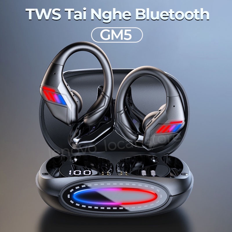 Voulao GM5 tai nghe không dây Gaming Bluetooth 5.3 Âm thanh nổi HD có độ trễ thấp với micrô