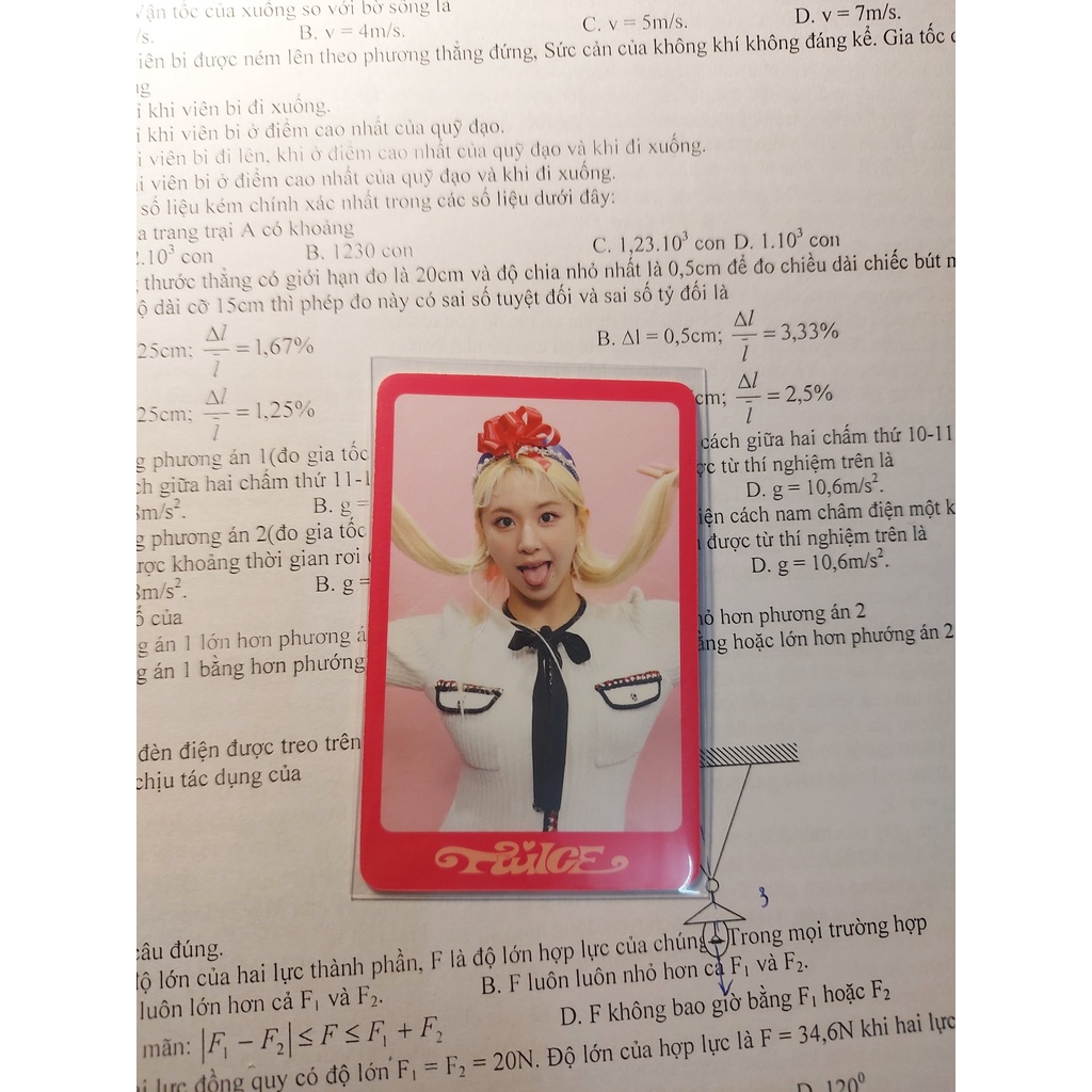 Card bo góc Chaeyoung Twice