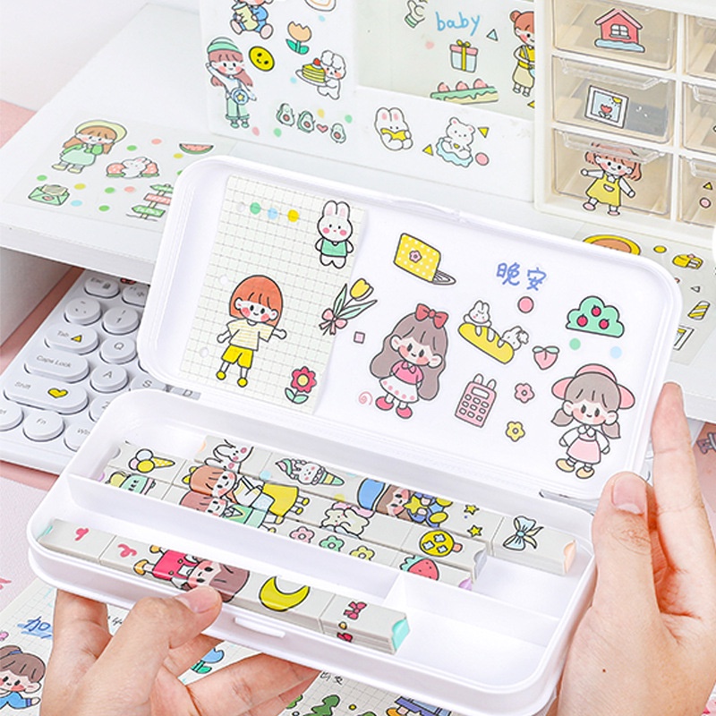 Miếng Dán Trang Trí Hình Hoa Độc Đáo Xinh Xắn, Sticker dán điện thoại, trang trí