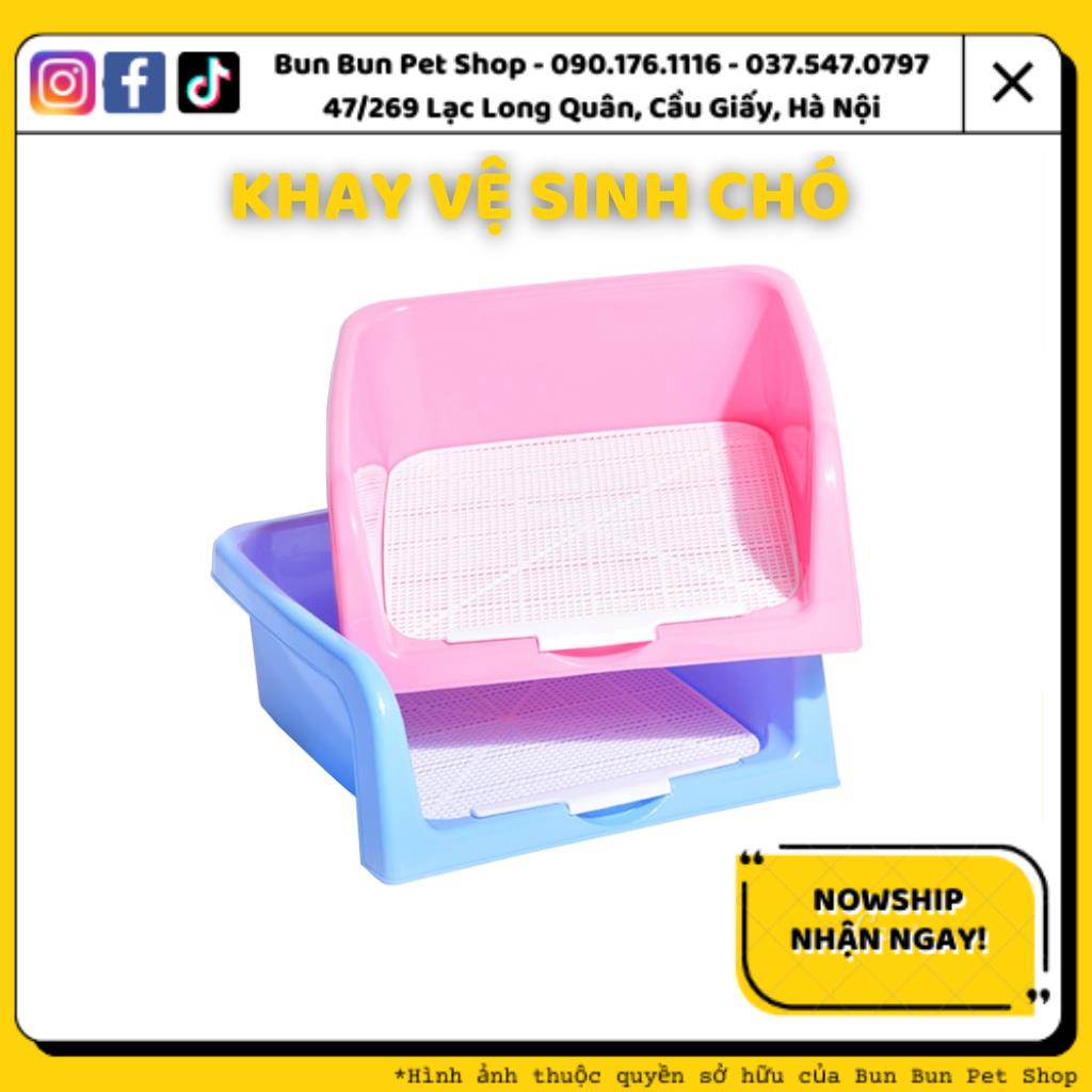 Khay vệ sinh cho chó thành 3 cạnh