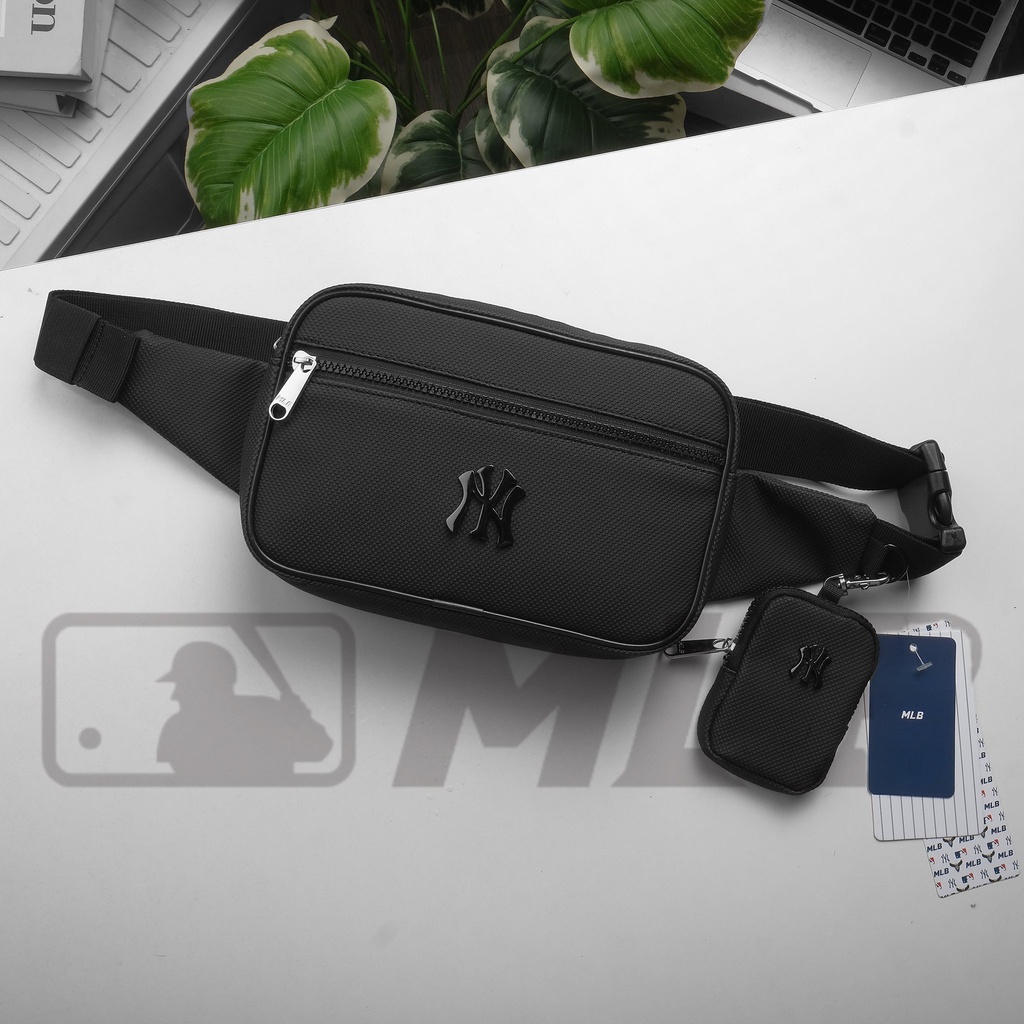 Túi Đeo Chéo Nam MLB NY. Chất Liệu Da Si Cao Cấp Chống Nước