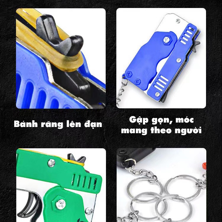 Móc khoá dây chun đồ chơi bắn nịt - An toàn - Tặng kèm gói nịt thun - nacaosu.shop