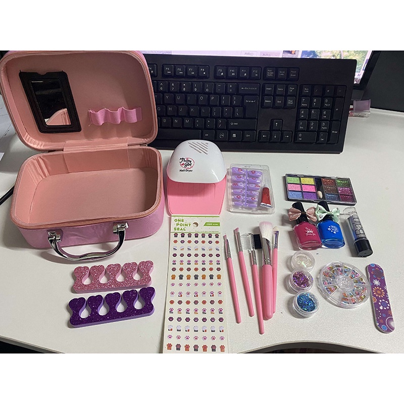 Vali Trang Điểm Kèm Đồ Làm Nail MAKEUP SWEET Cho Bé No.768 Cực Hot