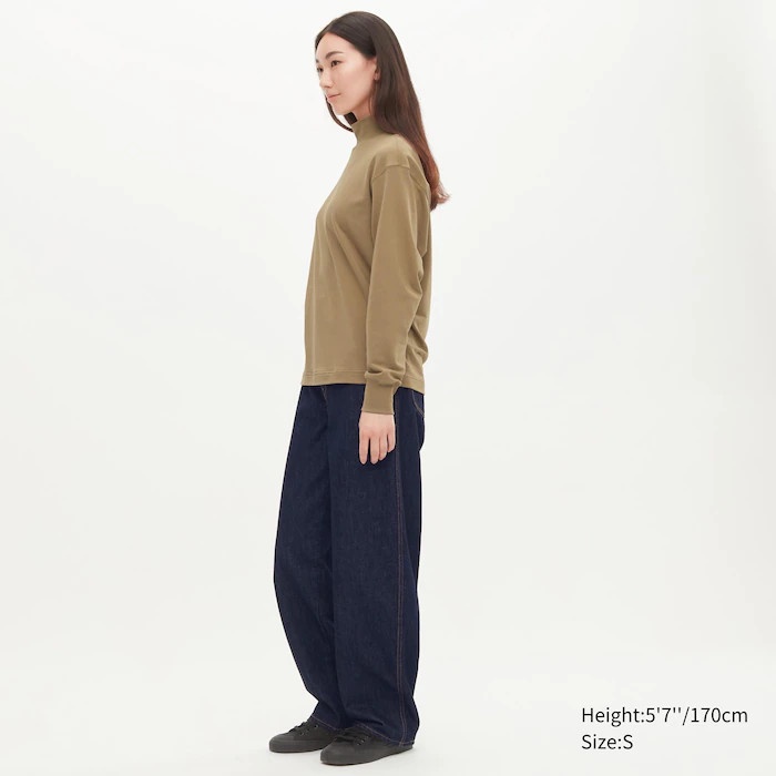 Áo thun nữ heatech dài tay Uniqlo tag Nhật Form rộng