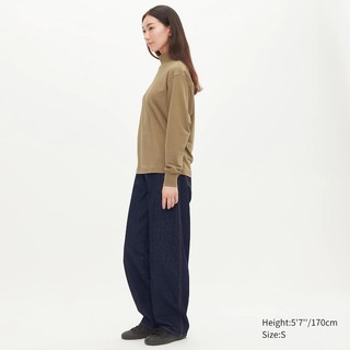 Áo thun nữ heatech dài tay Uniqlo tag Nhật Form rộng