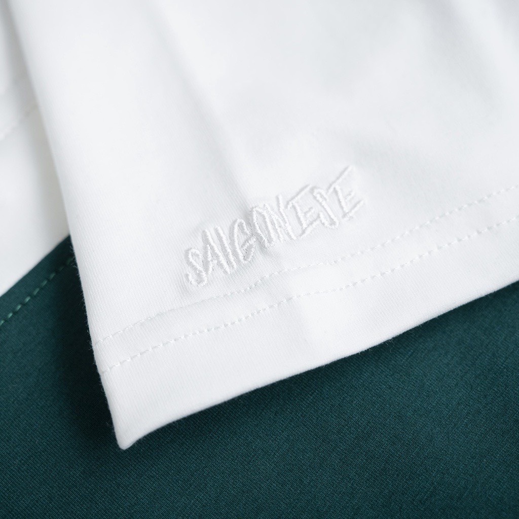 Áo Polo SAIGONESE EST 2015 Phối Line Thời Trang Unisex Nam Nữ