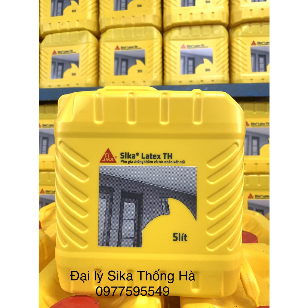 Sika - Phụ gia chống thấm và tác nhân kết nối Sika Latex TH Can 5 lít