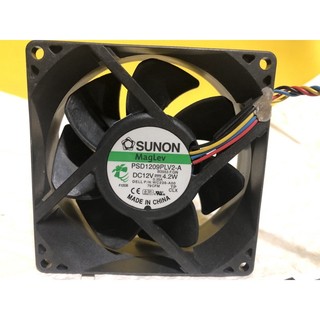 Fan 9cm sunon 0.35a 12v jack 4pin chạy tốt