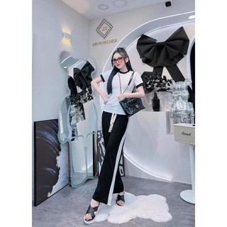 SET ÁO THUN TRẮNG KÈM QUẦN ĐEN