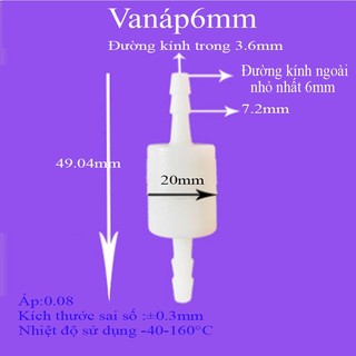 Van Nước Một Chiều Cho Ống Mềm (Có ÁP Suất)