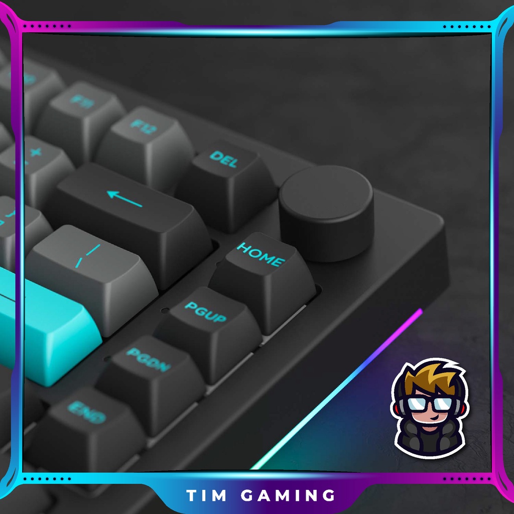 Bàn phím cơ AKKO 5075B Plus Black & Cyan