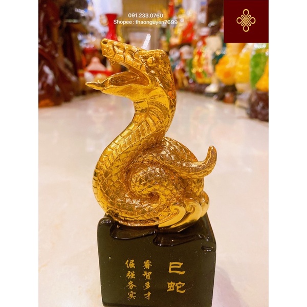 Tượng rắn phong thuỷ - linh vật tuổi tỵ . (cao 15, dài 6, rộng 4.5)