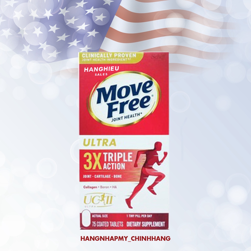 Viên Uống Schiff Move Free Ultra Triple Action Hộp 75 Viên