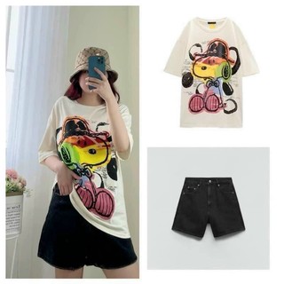 Áo phông ZR nữ hoạt hình vnxk