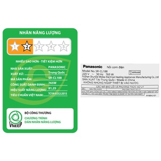 Nồi cơm điện tử Panasonic SR-CL188WRAM